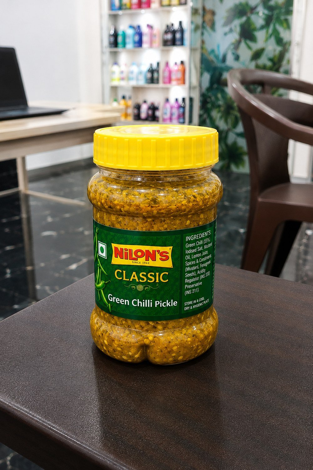 Nilon's Classic Green Chilli Pickle 180 g