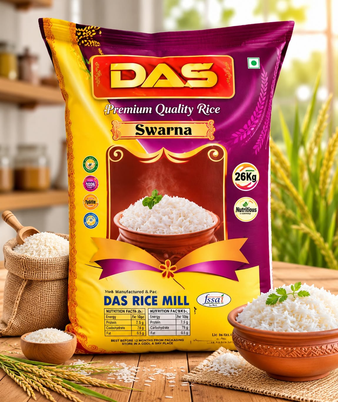 Das Premium Quality Rice 26 kg