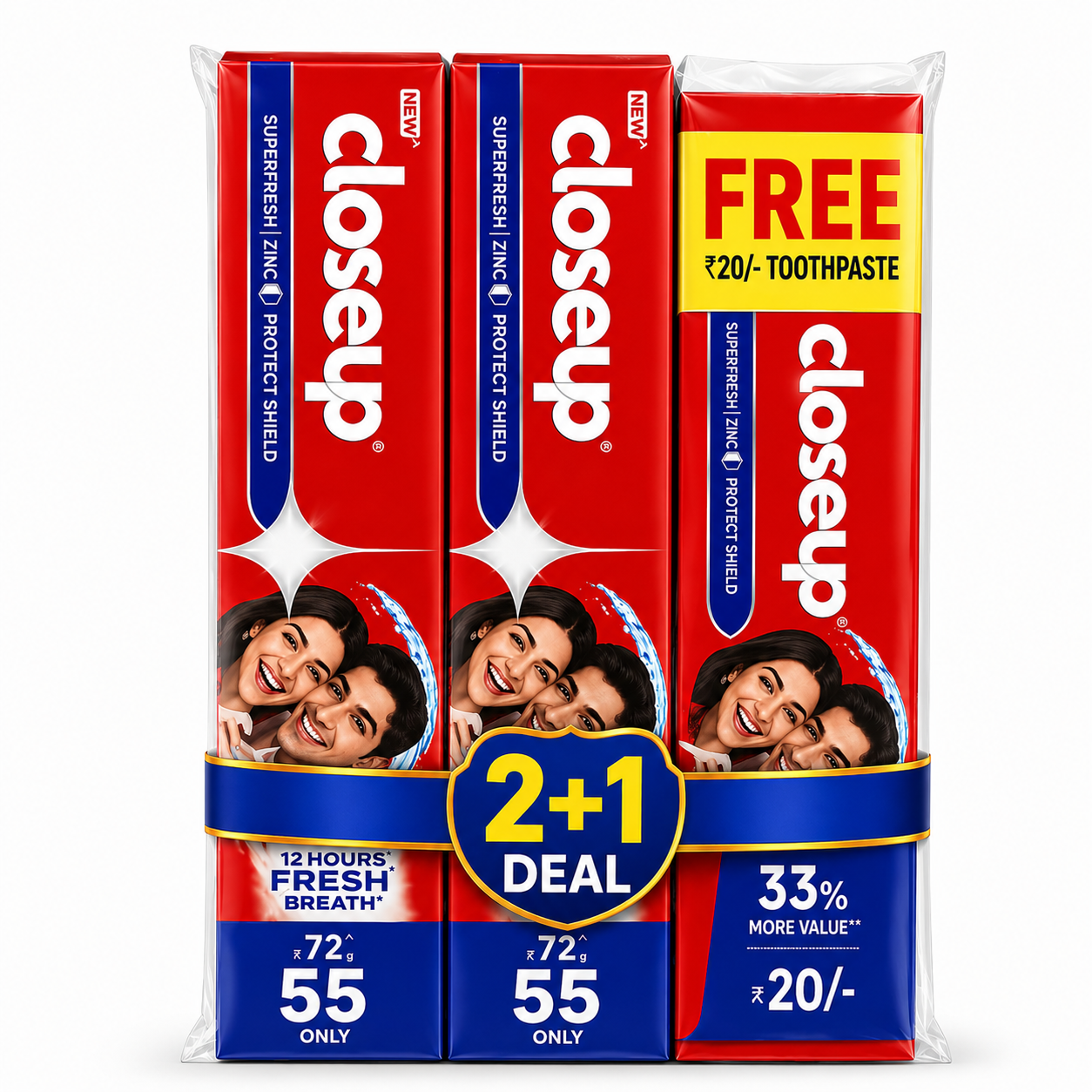 Closeup 2 +1 deal ( 80 g +45 g)